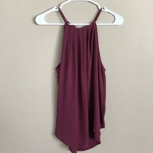 Tank top blouse deep pink